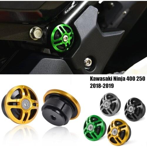 Motorcycle CNC Aluminum Frame Screws Plug Cap Decorative Cover For Kawasaki Ninja250 Ninja 400 250 Z250 Z400 2018 2019 2020 2021