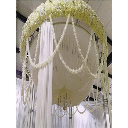 Upscale Artificial Silk Wisteria Flowers For DIY Wedding Arch Square Rattan Simulation Flowers Home Wall Hanging Decor