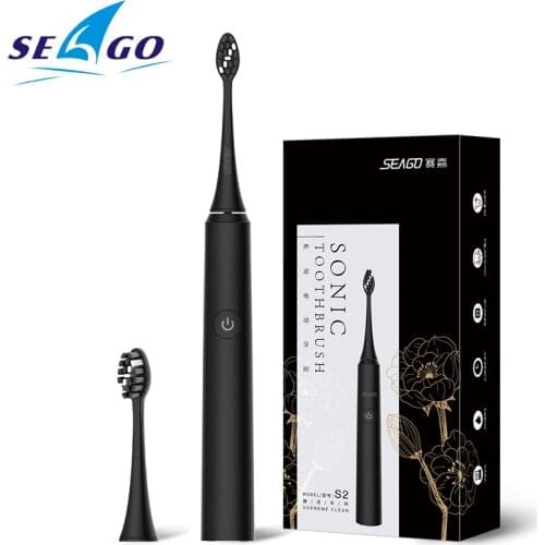 SEAGO Sonic Electric Toothbrush USB Rechargeable For Adults Supreme clean Ultrasonic Dental Swift Start Smart Timer Brush