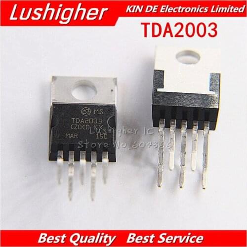 10pcs TDA2003 TO220 TDA2003A TO220-5 Audio Amplifier IC Chip New Original