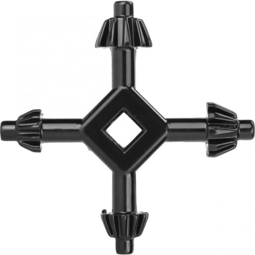 4 in 1 45# Steel Multifunctional Steel Drills Chuck Key Fit Handheld Drilling Tool 4 Ways for Tightening Loosening Chuck