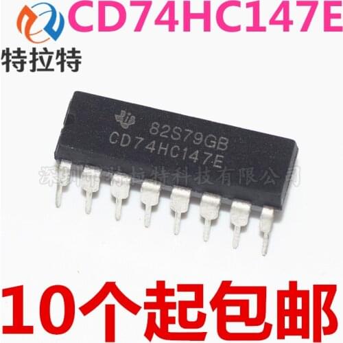 5pcs/lot SN74HC147N DIP-16 CD74HC147E DIP CD74HC147 74HC147E 74HC147 DIP16 HD74HC147P