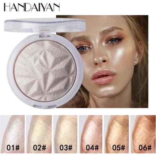6 Color Highlighter Facial Bronzer Makeup Contour Palette Powder Face Contour Shimmer Powder Highlight Cosmetic TSLM2