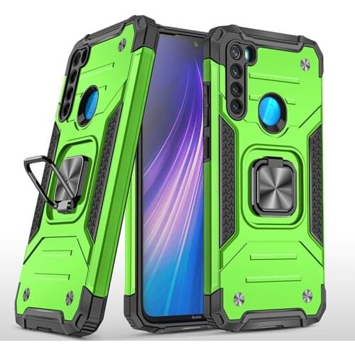 Armor Shockproof Case for Xiaomi Redmi Note 8 Note8 Luxury Military Protection Bumper Defender Magnet Car Holder Ring Case Cover