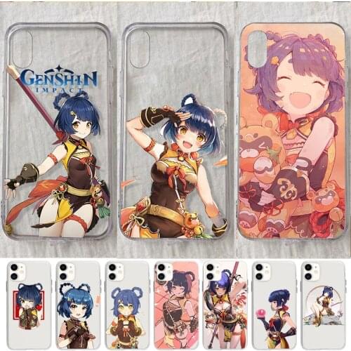 Genshin Impact XiangLing Phone Case for iPhone 11 12 pro XS MAX 8 7 6 6S Plus X 5S SE 2020 XR case