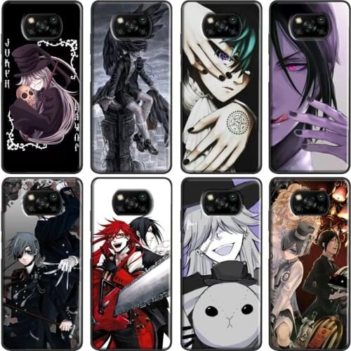 Anime Black Butler Case For Xiaomi POCO X3 NFC F2 Pro F1 Mi Note 10 Lite Mi 9T 10 Pro 9 Max3 A3 Mi 10 Ultra