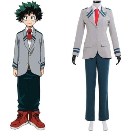 Cosplaydiy Custom Made My Hero Academia Boku no Hero Akademia Izuku Midoriya Uniform School Suit L320