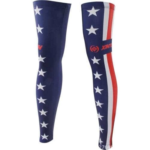 Star Blue XINTOWN Women Men Bike Bicycle Cycling Leg Warmers Running Sleeve Sun UV Protection Guard Knee S-3XL CC4231