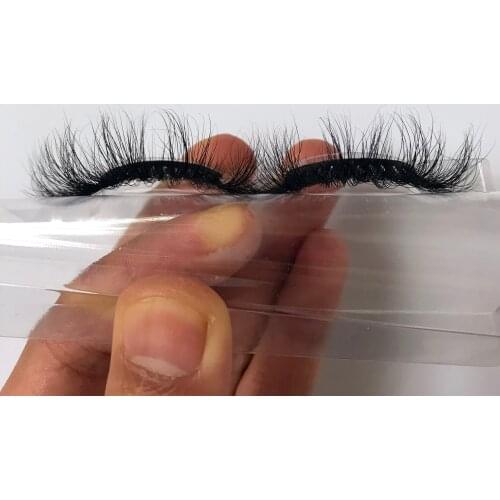 HZJY 25mm 100% Mink Eyelashes Wholesale Real Mink Lashes with Eye Lash Packaging