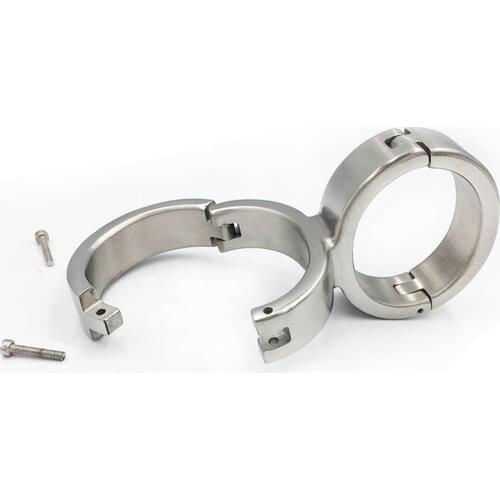 Stainless Steel Handcuffs Shackles Restraints Fetish Slave Bondage Adult Games Sex Toys For Men Women Sex Shop