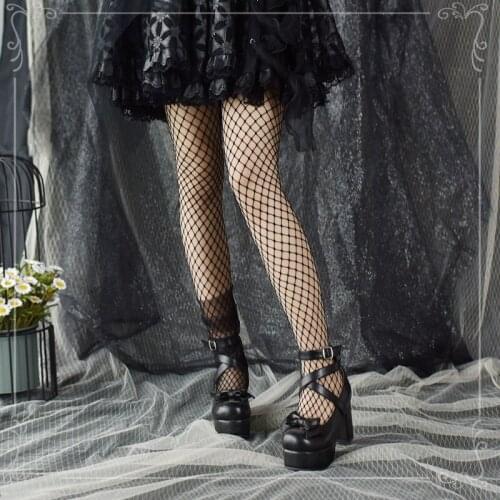 Sockspantyhose Harajuku lolita stockings WTA less dark lines in the network mesh backing stockings piles of socks