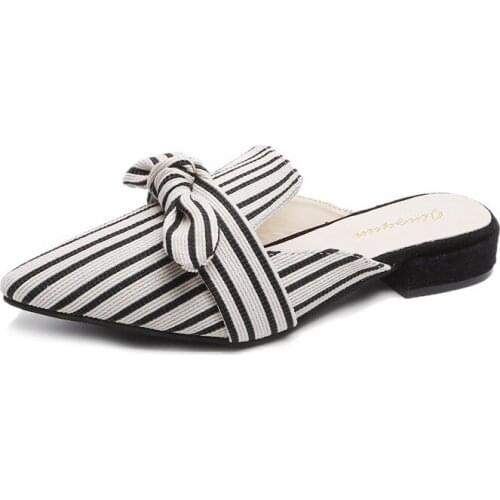 2020 NEW Drop Shipping Women Mules Shoes Flats Slip on Women Flip Flops Shoes Slides Casual Ladies Loafers Women Shoes