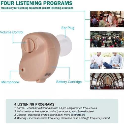 New Cheap Portable Mini Hearing Aid Sound Amplifier In the Ear Tone Volume Adjustable Hearing Aids Ear Care For the elderly deaf