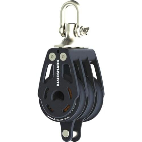 Sailboat Hardware 75 mm 3 Inch Aluminum Triple Becket Block Max 2000kg 2778