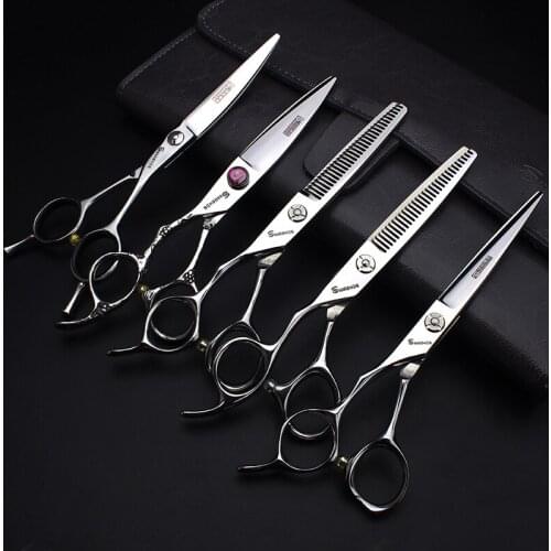 Barber Left-handed special hairdresser hairdressing scissors hairdressing salon left-hand haircut flat cut teeth scissors set