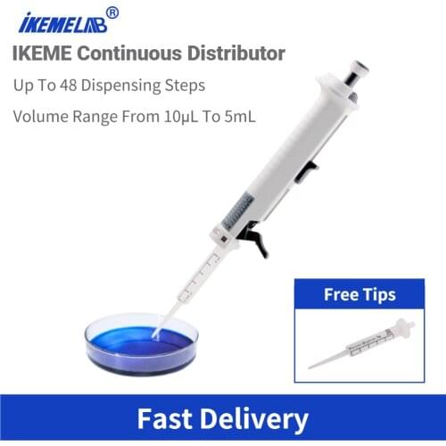 Adjustable Pipettes Lab Pipette Dispenser Continuous Distributor Come With Tip 5ml StepMate Stepper Pipette