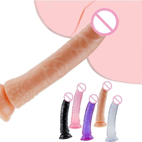 Strap On Big Dildo No Vibrator Sex Toys For Woman Realistic Dildo Huge Soft Penis Vibarting Vagina Prostate Massage Erotic Sexy