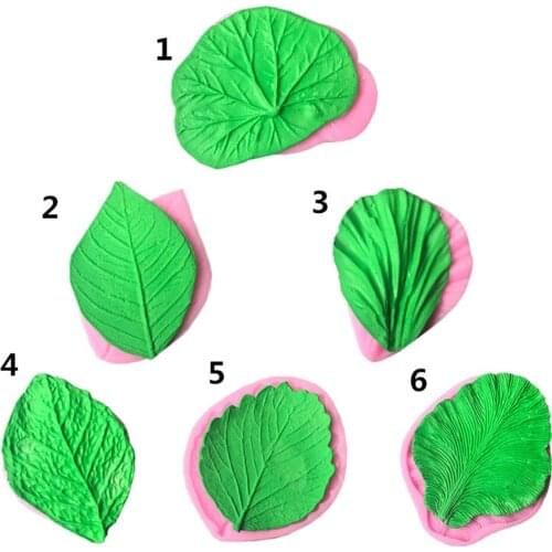 Leaves&Lotus Leaf Fondant Cake Silicone Mold Chocolate Candy Molds Cookies Pastry Biscuits Mould DIY Cake Decoration Baking Tool