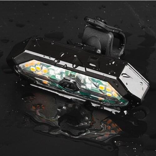 2021 Top Bicycle Taillight USB Rechargable Smart Wireless Remote Control Turn Signal Lamp