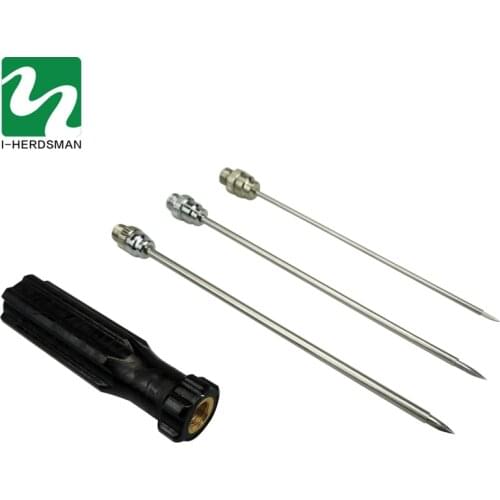 Veterinary Stainless Steel Needle Tube Cow venting Needle Sheep Stomach Bleeding Needle Cattle Tumor Stomach Exhaust Needle hv3n