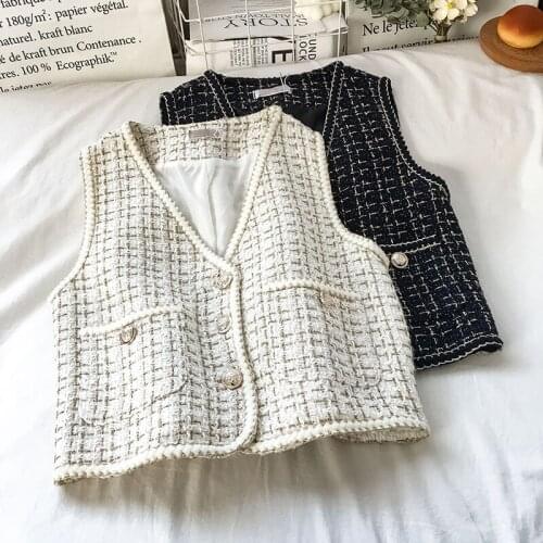 Woman clothes spring and autumn retro vest korean fashion waistcoat