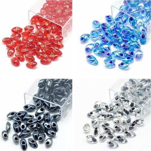 1Box 7x4mm MiYuki Japanese Seed Beads Long Magatama Beads Opaque Frosted Silver Color lined Luster Hole: 1mm about 80pcs/box