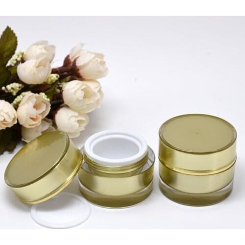 10g 15g 20g Luxury Mini Cream Bottle Jar cans Empty Cosmetic Containers Acrylic Jars F20172327