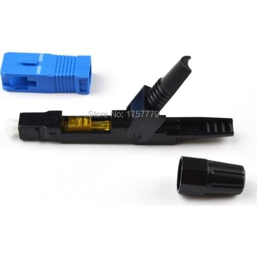 10PCS FTTH embedded SC cold Jiezi optical fiber cold Jiezi cold joints flex rapid optical fiber connector