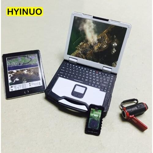 4 Models 1/6 Scale Digital Four-piece Laptop Phone Tablet Camera Model Figure Fit For 12" Body Action Figures Doll Accessories