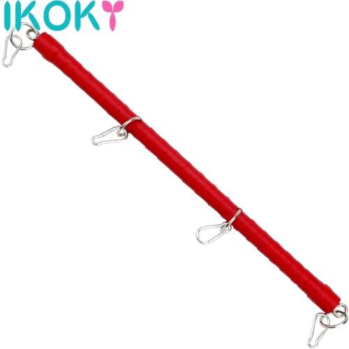 IKOKY Adjustable Metal Spreader Bar Bondage Handcuffs Sets Erotic Toys Sex Toys For Women Men Couples Sex Tools Machine Sex Shop