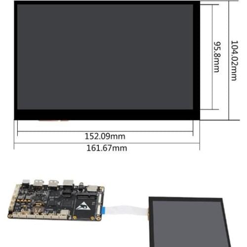 7-inch Mipi touch screen LG original 1280x800 full view highlight A64 / A33