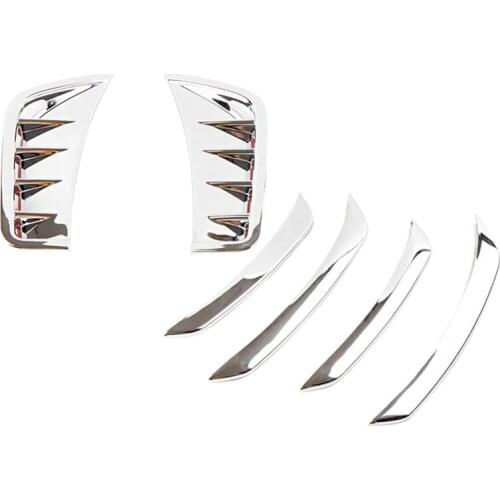 ABS Car Front Fog Light Lamp Strips Side Fender Air Vent Outlet Cover Trim Frame for Mercedes Benz GLC Class 2020