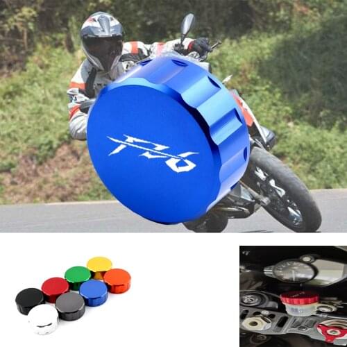 8 colors motorcycle accessories CNC aluminum rear brake fluid reservoir cap oil for YAMAHA FZ6 N / S / R FAZER FZ6R