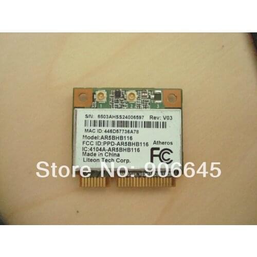 Atheros AR9382 AR5BHB116 Half Mini PCI-e WLAN WIFI Wireless Card 802.11 a b g n