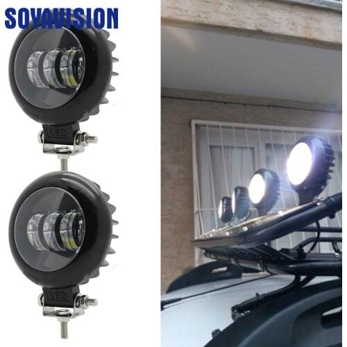 Black/Red Led Bar Offroad Work Light Bar 4.2" 30W 12V 24V SUV 4x4 Fog Light Off Road Lights Boat Driving Lights