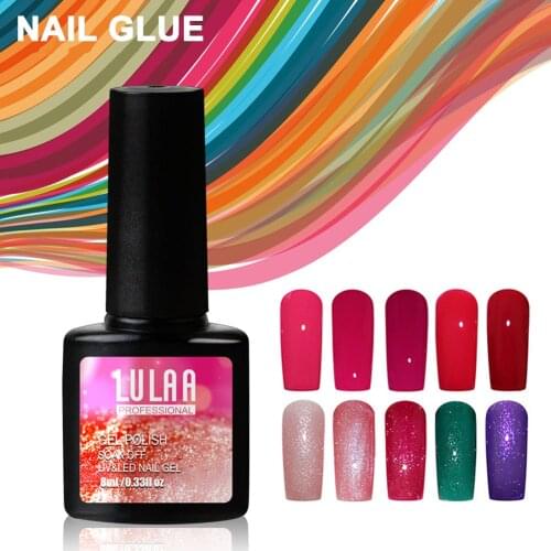 Pure Glitter Nail Art Gel Polish Soak off UV LED Gel Nail Polish Home Salon Manicure WH998