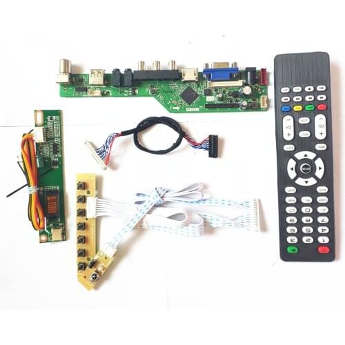 For LP150X09-B2/B2K3 Remote+Inverter+keyboard VGA HDMI-Compatible AV USB LCD 1CCFL 30Pin LVDS T.V56 controller board