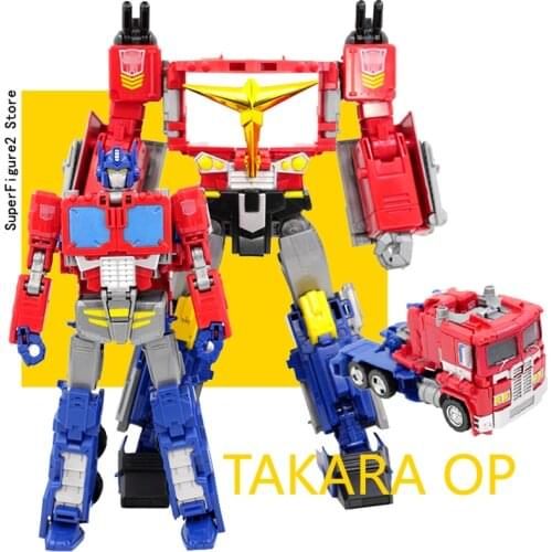 Transformation Action Figure Toy TKR GENERATION SELECTS OP Commander Movie Model Pvc 25cm Deformation Car Robot Truck JPN Ver