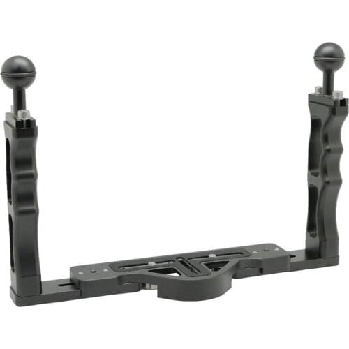 Hot! Underwater Tray Housings Arm for Gopro Action Camera Holder Double Grip Dive for Canon Nikon Sony Fujifilm Olympus