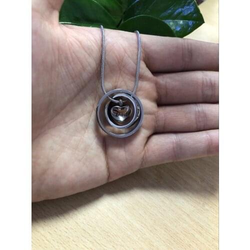 JJ001"Never Forgotten ,Always In My Heart "Keepsake Jewelry -Carved Dad /Mom/Son Cremation Urn Necklace For Ashes Of Loved one