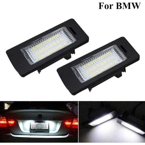 2 pcs White No Error Number License Plate Light Car LED Lamp tail light 6000K For BMW E39 M5 E70 E71 X5 X6 E60 E90 E92 E93 M3
