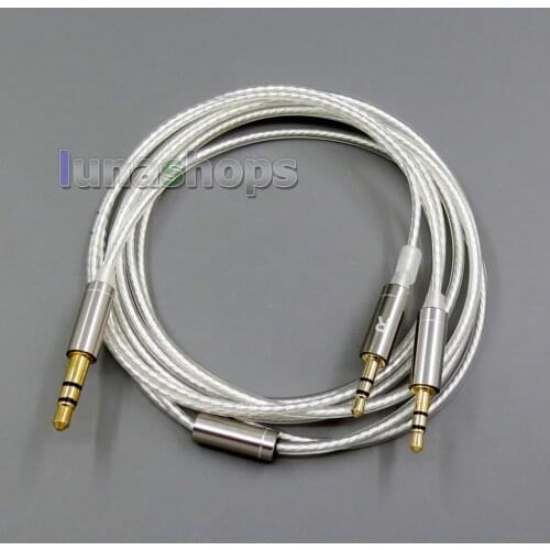 LN006022 1.2m 1.5m 2m 3m Pure Silver Plated OCC Cable for Hifiman HE560 HE-350 HE1000 V2 Headphone