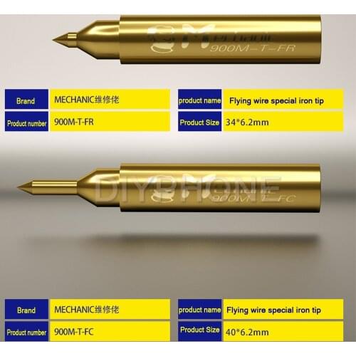 MECHANIC Soldering Iron Head Pure Copper Flight Line Flying Iron 900M-T for Constant Temperature 936 Series Soldering Station