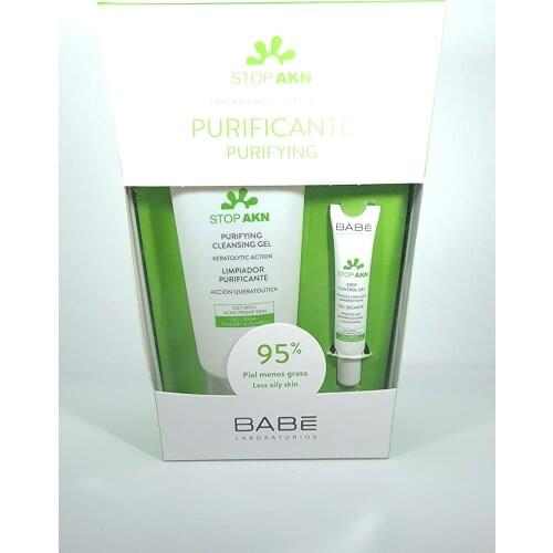 Labs Babé- Stop ANK treatment Pack purifying Babe Purifying Cleanser 200ml + Babe Stop Akn anti-imperfections