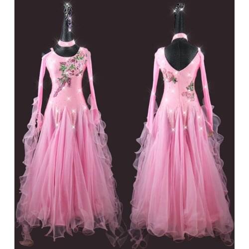 New Ballroom dance performance skirt competition costume national standard big skirt professional waltz dance customization