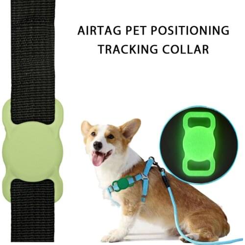 Pet LED Collars Accessories Necklace Darkness Safety Flashing Glow Light LED Leads Airtags Protective Cover