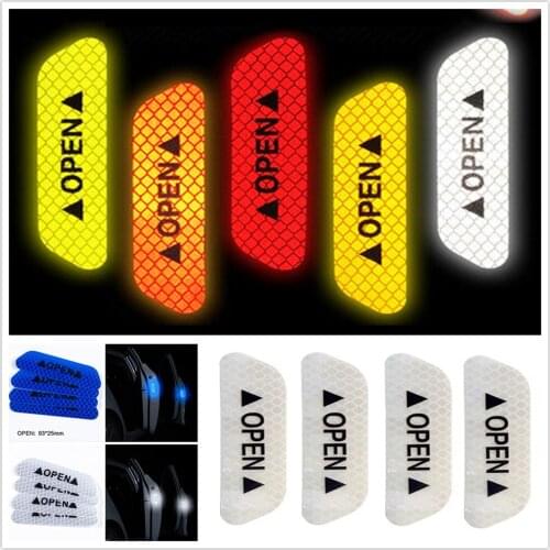 Car Door OPEN decal Warning Notice Sticker For Renault Alaskan Trezor Talisman Kwid Espace Kangoo EZ-GO Captur Arkana Ondelios