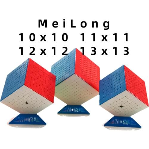 [Picube] MoYu Meilong 13x13 12x12 11x11 10x10 Magic Cube Cubing Classroom Meilong Puzzle Stickerless Stickers Meilong Kids Cube