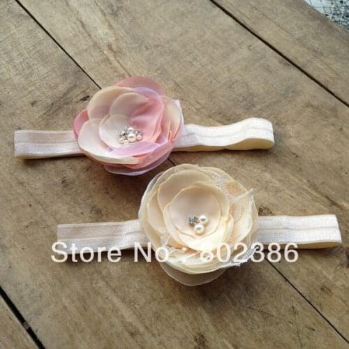 Handmade Burnedd Flower headband