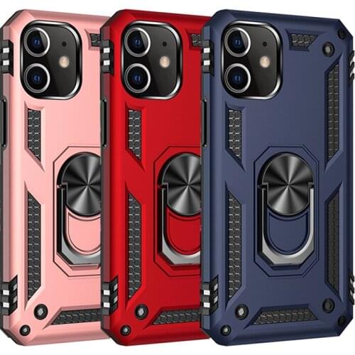 Shockproof Armor Magnetic Car Ring Case For iPhone 13 12 11 XS Pro Max XR X 7 8 6S 5S 6 Plus SE 2020 13 12 Mini Bracket Cover